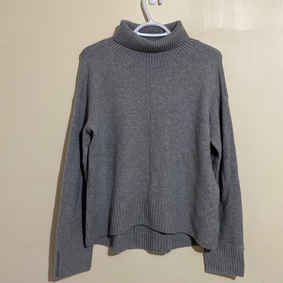 Nordstrom Grey Heather Turtle Neck Sweater Size M - Picture 2 of 12